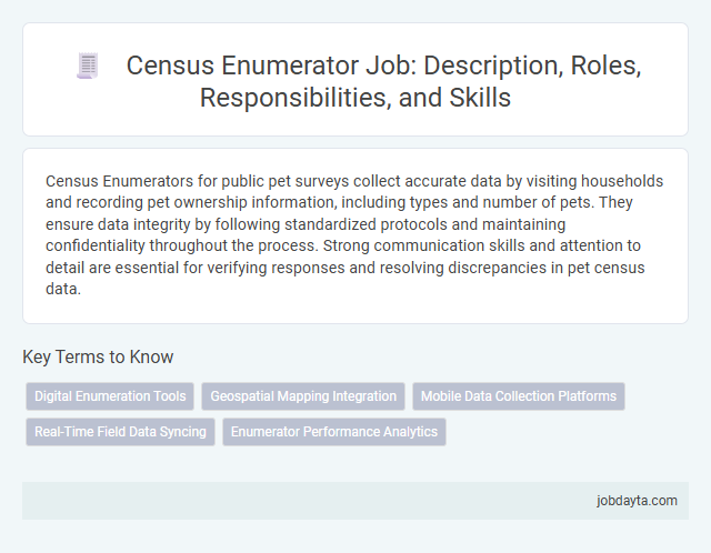 Census Enumerator Job: Description, Roles, Responsibilities, and Skills