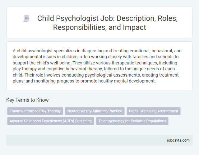 Child Psychologist Job: Description, Roles, Responsibilities, and Impact