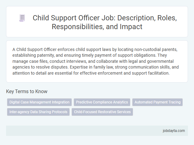 Child Support Officer Job: Description, Roles, Responsibilities, and Impact