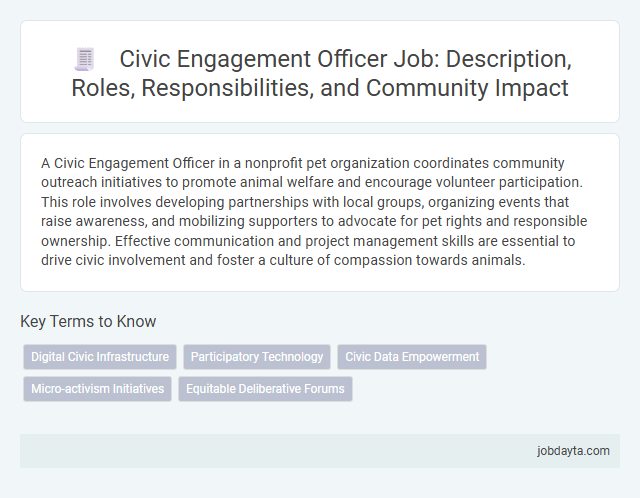Civic Engagement Officer Job: Description, Roles, Responsibilities, and Community Impact