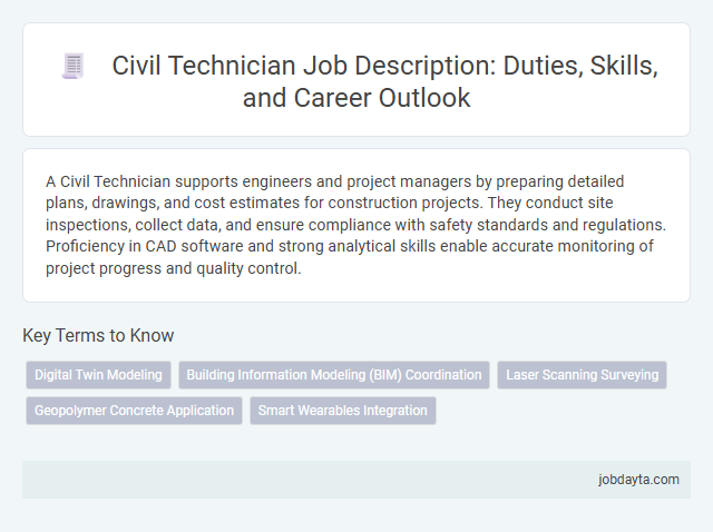 Civil Technician Job Description: Duties, Skills, and Career Outlook