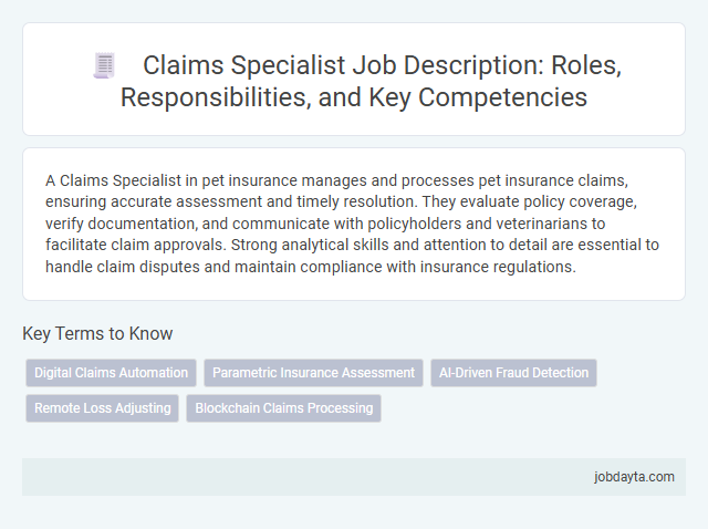 Claims Specialist Job Description: Roles, Responsibilities, and Key Competencies