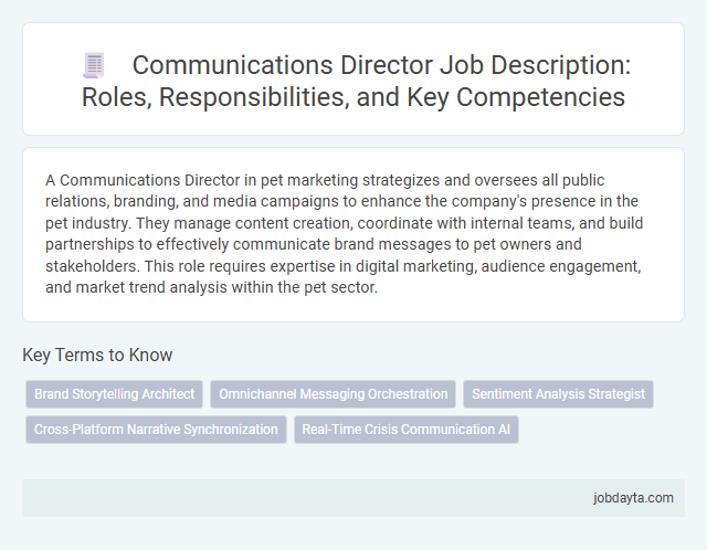 Communications Director Job Description: Roles, Responsibilities, and Key Competencies