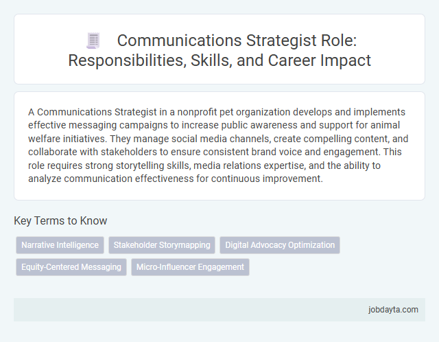 Communications Strategist Role: Responsibilities, Skills, and Career Impact
