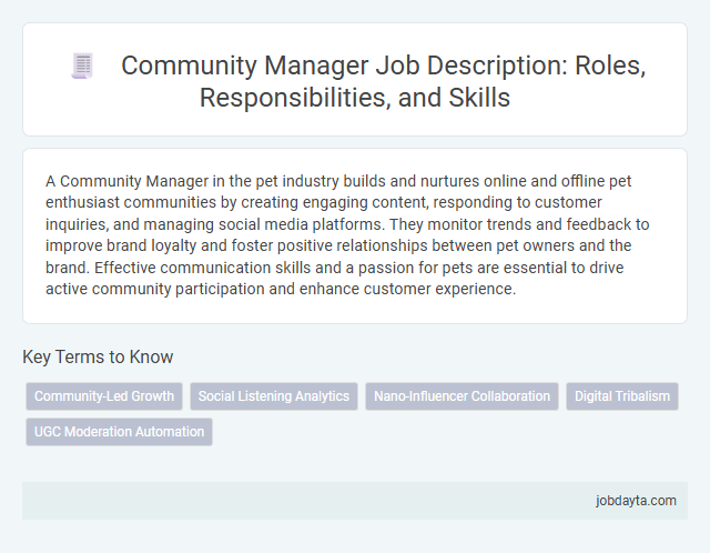 Community Manager Job Description: Roles, Responsibilities, and Skills