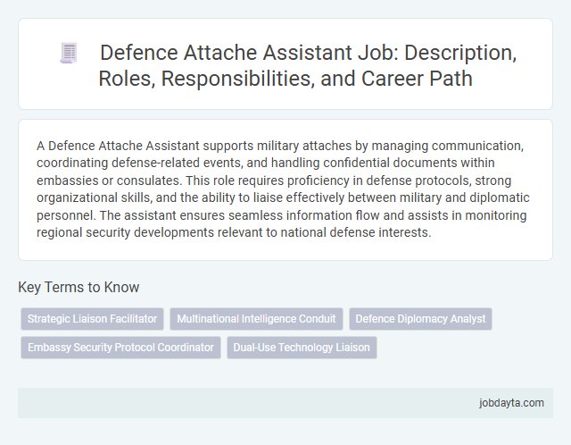 Defence Attache Assistant Job: Description, Roles, Responsibilities, and Career Path