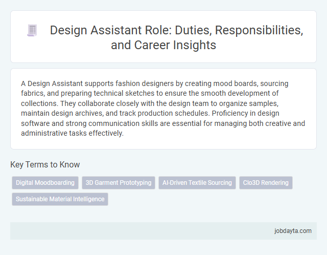 Design Assistant Role: Duties, Responsibilities, and Career Insights