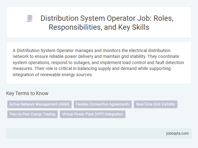 Distribution System Operator Job: Roles, Responsibilities, and Key Skills