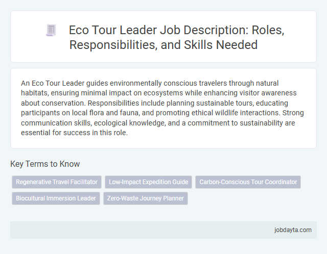 Eco Tour Leader Job Description: Roles, Responsibilities, and Skills Needed
