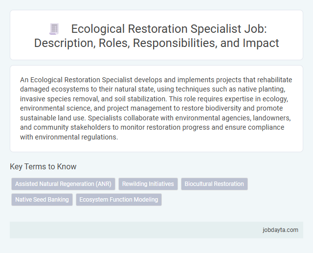 Ecological Restoration Specialist Job: Description, Roles, Responsibilities, and Impact