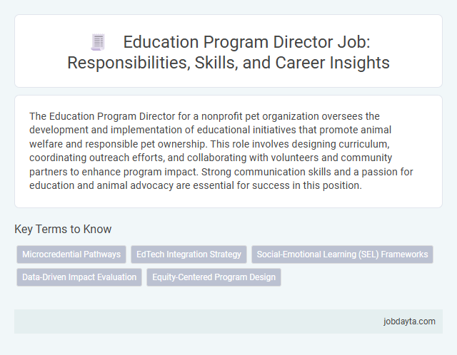 Education Program Director Job: Responsibilities, Skills, and Career Insights
