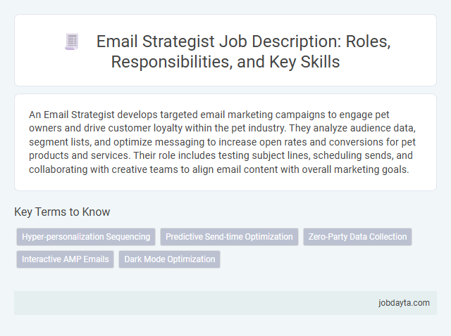 Email Strategist Job Description: Roles, Responsibilities, and Key Skills