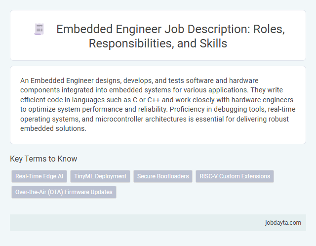 Embedded Engineer Job Description: Roles, Responsibilities, and Skills