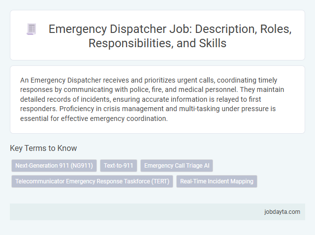 Emergency Dispatcher Job: Description, Roles, Responsibilities, and Skills