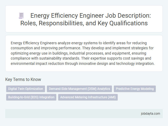 Energy Efficiency Engineer Job Description: Roles, Responsibilities, and Key Qualifications