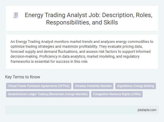 Energy Trading Analyst Job: Description, Roles, Responsibilities, and Skills