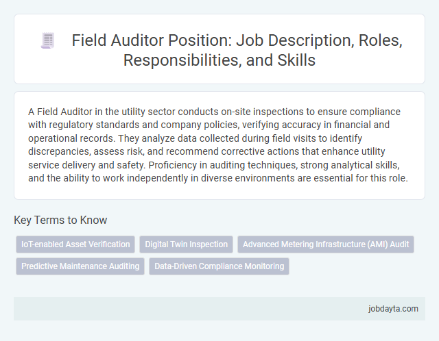 Field Auditor Position: Job Description, Roles, Responsibilities, and Skills