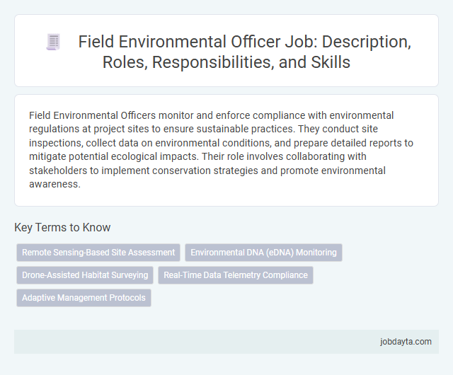 Field Environmental Officer Job: Description, Roles, Responsibilities, and Skills