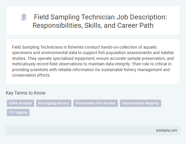 Field Sampling Technician Job Description: Responsibilities, Skills, and Career Path