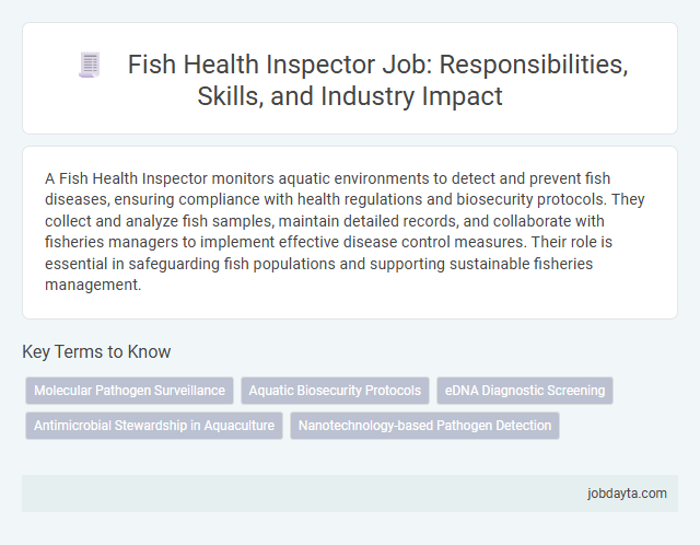 Fish Health Inspector Job: Responsibilities, Skills, and Industry Impact