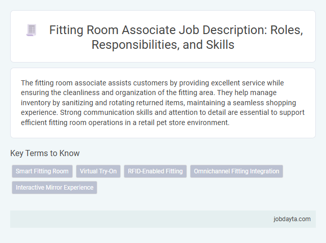 Fitting Room Associate Job Description: Roles, Responsibilities, and Skills