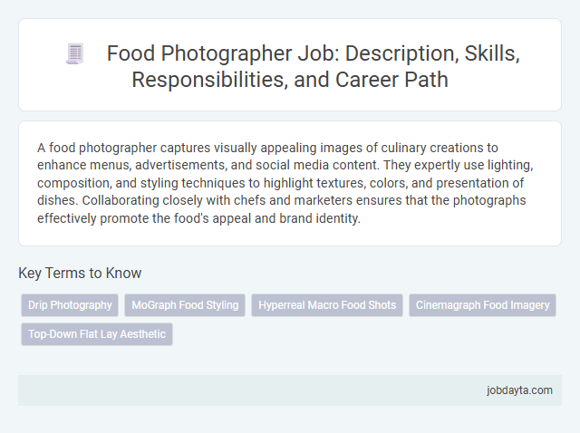 Food Photographer Job: Description, Skills, Responsibilities, and Career Path