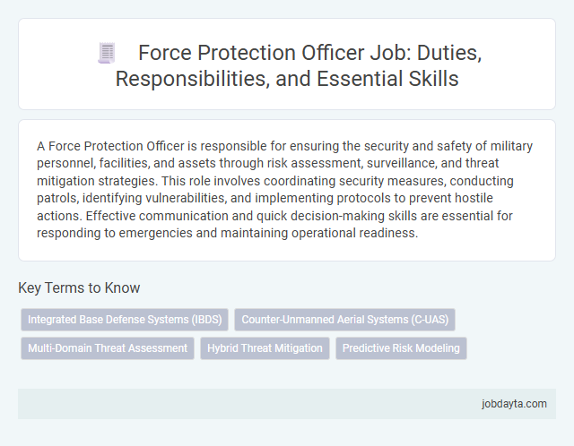 Force Protection Officer Job: Duties, Responsibilities, and Essential Skills