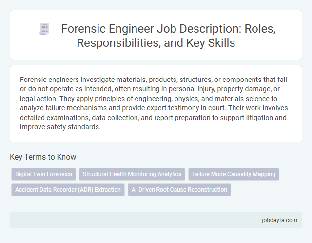 Forensic Engineer Job Description: Roles, Responsibilities, and Key Skills