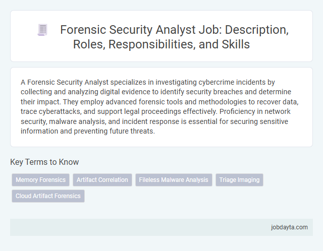 Forensic Security Analyst Job: Description, Roles, Responsibilities, and Skills