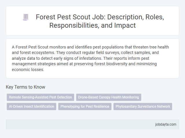 Forest Pest Scout Job: Description, Roles, Responsibilities, and Impact