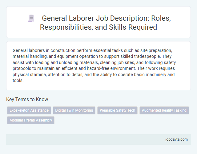 General Laborer Job Description: Roles, Responsibilities, and Skills Required
