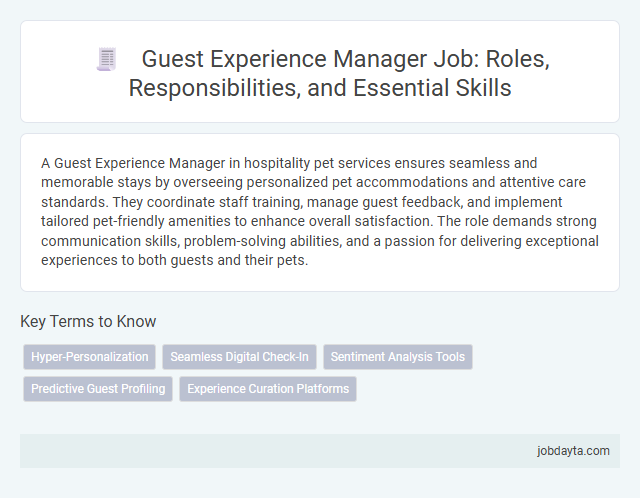 Guest Experience Manager Job: Roles, Responsibilities, and Essential Skills