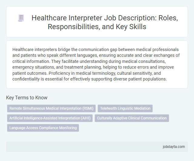 Healthcare Interpreter Job Description: Roles, Responsibilities, and Key Skills