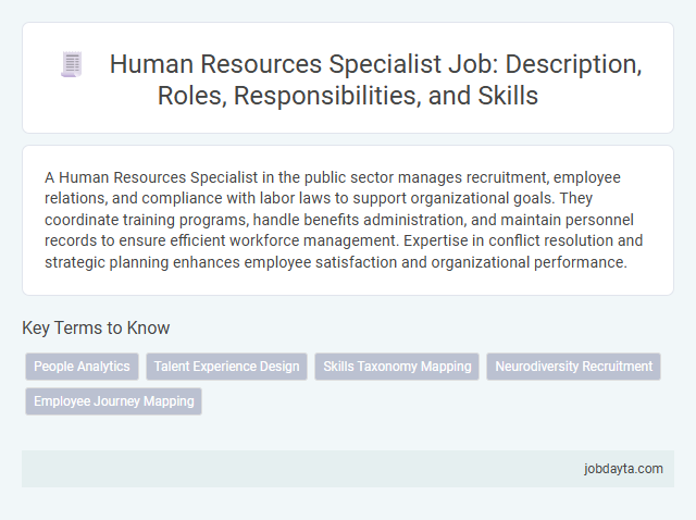 Human Resources Specialist Job: Description, Roles, Responsibilities, and Skills