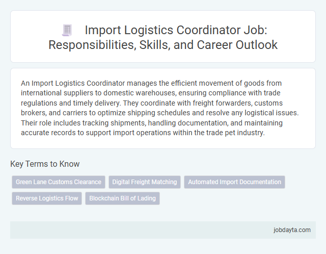 Import Logistics Coordinator Job: Responsibilities, Skills, and Career Outlook