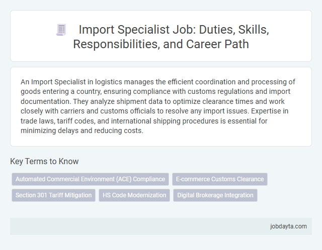Import Specialist Job: Duties, Skills, Responsibilities, and Career Path