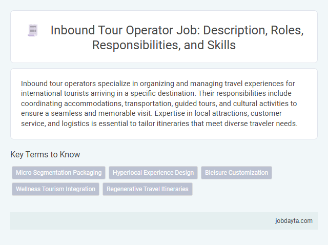 Inbound Tour Operator Job: Description, Roles, Responsibilities, and Skills