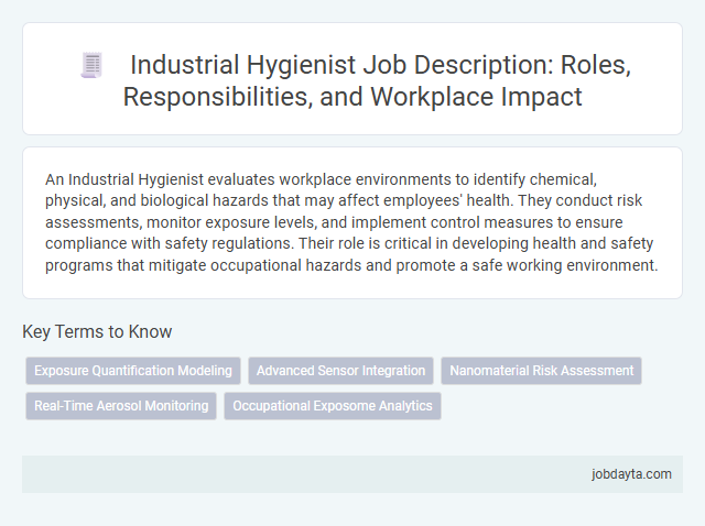 Industrial Hygienist Job Description: Roles, Responsibilities, and Workplace Impact