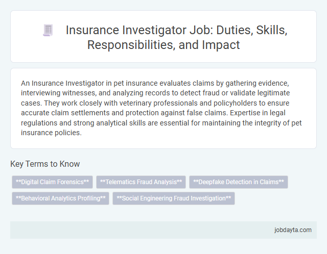 Insurance Investigator Job: Duties, Skills, Responsibilities, and Impact