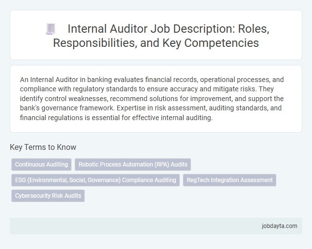 Internal Auditor Job Description: Roles, Responsibilities, and Key Competencies