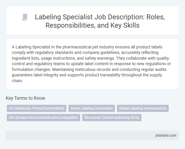 Labeling Specialist Job Description: Roles, Responsibilities, and Key Skills