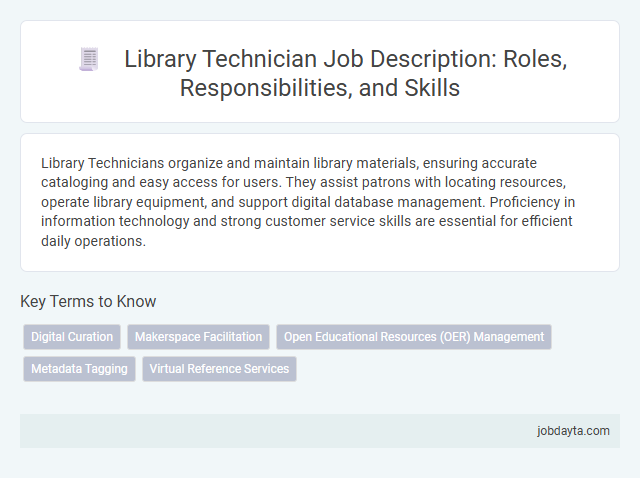 Library Technician Job Description: Roles, Responsibilities, and Skills