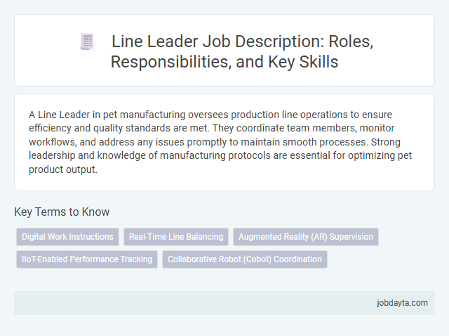 Line Leader Job Description: Roles, Responsibilities, and Key Skills