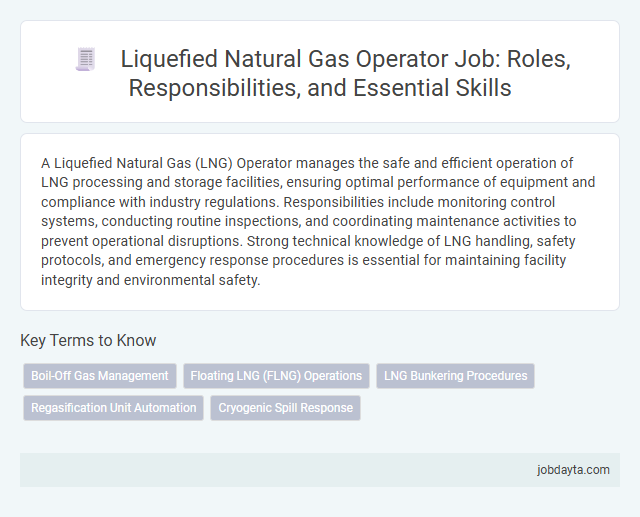 Liquefied Natural Gas Operator Job: Roles, Responsibilities, and Essential Skills