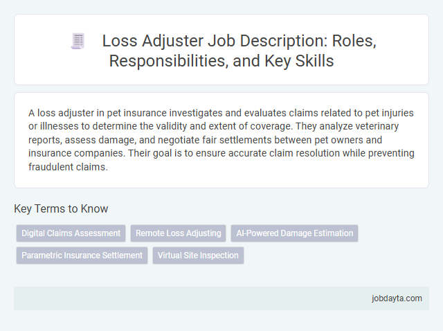 Loss Adjuster Job Description: Roles, Responsibilities, and Key Skills