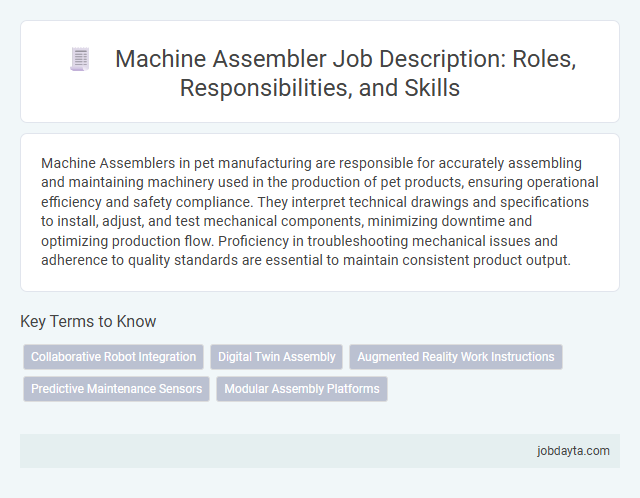 Machine Assembler Job Description: Roles, Responsibilities, and Skills