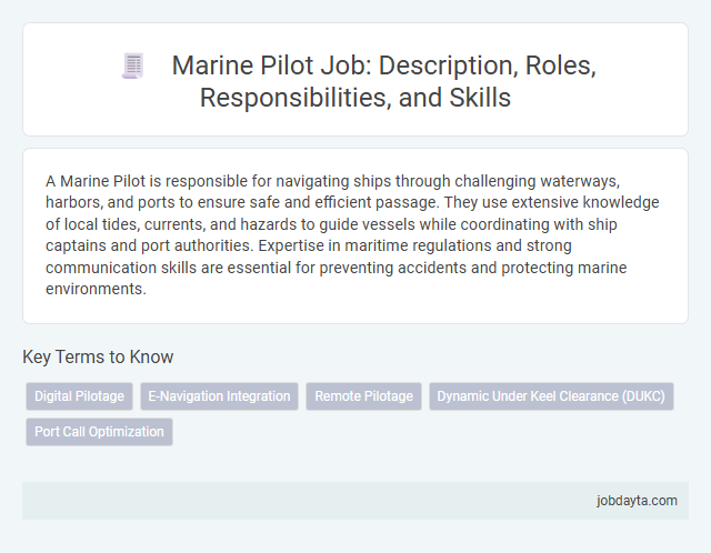 Marine Pilot Job: Description, Roles, Responsibilities, and Skills