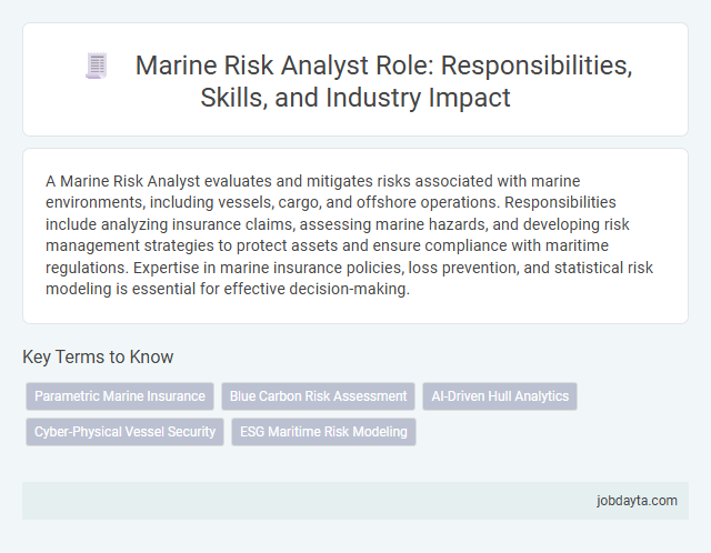Marine Risk Analyst Role: Responsibilities, Skills, and Industry Impact