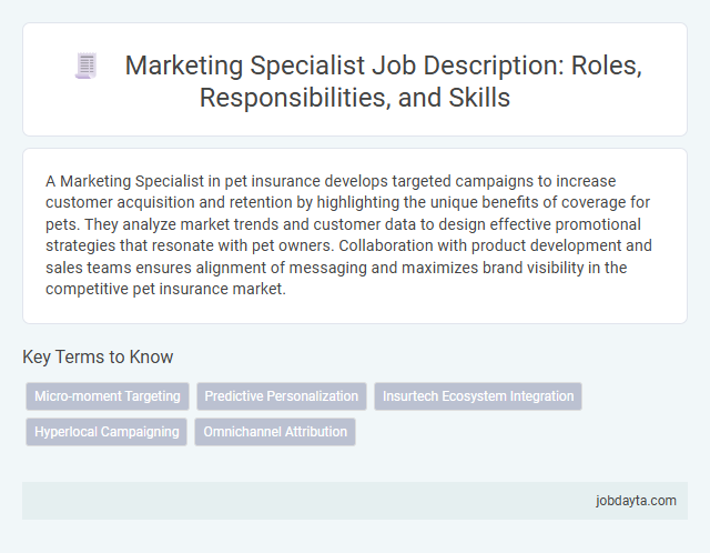 Marketing Specialist Job Description: Roles, Responsibilities, and Skills