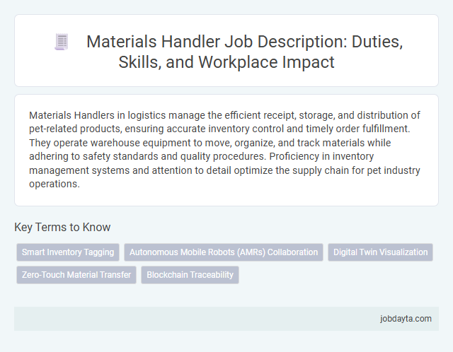 Materials Handler Job Description: Duties, Skills, and Workplace Impact